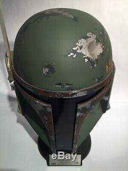 11 MASTER REPLICAS BOBA FETT Helmet Life Size Star Wars Mandalorian Anovos EFX