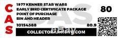 1977 Kenner Star Wars Early Bird Certificate Bin Display CAS 80