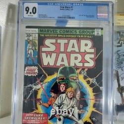 1977 Marvel Star Wars #1 Comic Book Cgc 9.0