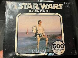 1977 Star Wars A New Hope Jigsaw Puzzle Luke Skywalker Mint In Box Never Opened