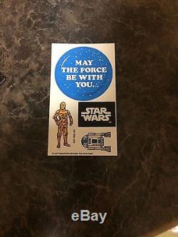 1977 Star Wars Early Bird Certificate Package With Stand And Stickers Very Mint