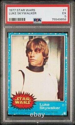 1977 Topps Star Wars #1 Luke Skywalker PSA 5 EX