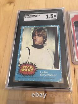 1977 Topps Star Wars #1 Luke Skywalker SGC 1.5