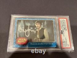1977 Topps Star Wars #4Harrison Ford As Han Solo Signed Rookie PSA DNA 9 Auto