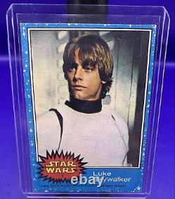 1977 Topps Star Wars Blue Series 1 Trading Cards Luke Skywalker #1 Rookie Card