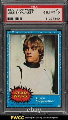 1977 Topps Star Wars Luke Skywalker #1 PSA 10 GEM MINT