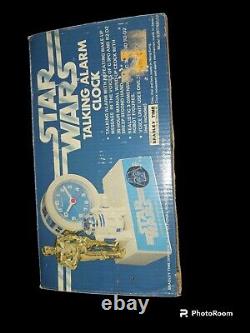 1980 Star Wars Bradley Time Talking Alarm Clock 642-0830 6287NBUU Lot
