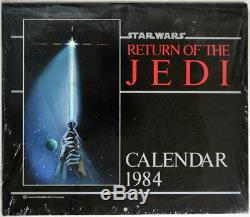 1984 Star Wars RETURN OF THE JEDI CALENDAR Factory Sealed