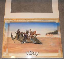 1985 Kenner Star Wars POTF Original Tatooine Skiff Artwork