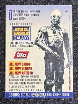 1993 Topps Star Wars Galaxy 2 Lost Yoda Floating Yoda Promo Card P3 VERY RARE