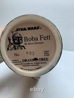 1997 Star Wars Boba Fett lidded stein 502/3000 Limited Dram Tree Authentic Rare