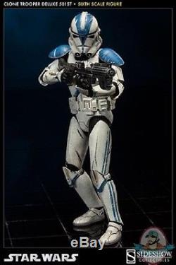 1/6 Sixth Scale Star Wars Clone Trooper Deluxe 501st Sideshow Collectibles