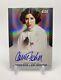 2014 Uk Topps Star Wars Chrome Perspectives Carrie Fisher As Princess Leia Auto