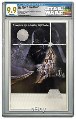 2018 Star Wars Posters New Hope Silver Foil Note Silver CGC Mint 9.9 ER SKU53157