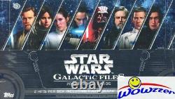 2018 Topps Star Wars Galactic Files Factory Sealed HOBBY Box-2 HITS withAUTOGRAPH