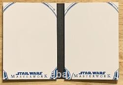 2018 Topps Star Wars Masterwork Sketch Card Booklet Blank
