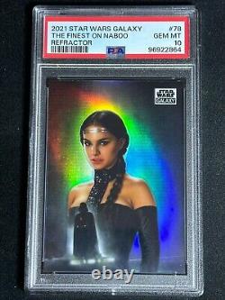 2021 Star Wars Galaxy Chrome Refractor The Finest on Naboo Padme PSA 10 GEM MINT