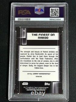 2021 Star Wars Galaxy Chrome Refractor The Finest on Naboo Padme PSA 10 GEM MINT