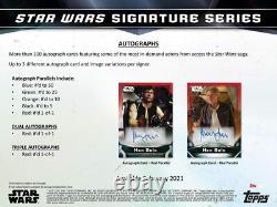 2021 Topps Star Wars Signature Series Factory Sealed Box 1 Encased Autograph