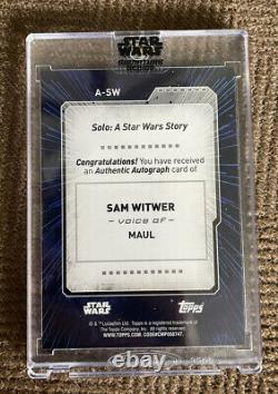 2022 Star Wars Signature Series Blue Sam Witwer Voice Of Darth Maul #44/50 Auto