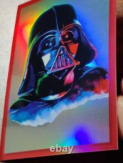 2022 Topps Chrome Star Wars Galaxy Darth Vader Portrait #2 Red Refractor 1/5
