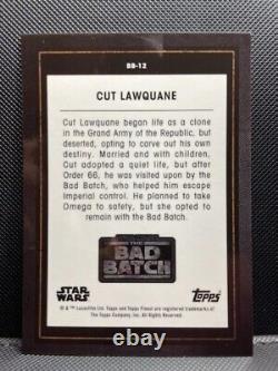 2022 Topps Star Wars Finest CUT LAWQUANE SUPERFRACTOR 1/1 Bad Batch Insert BB-12