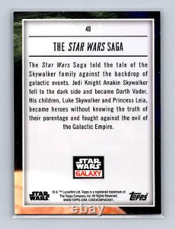 2023 Star Wars Galaxy Topps Chrome The Star Wars Saga #40 Darth Vader WAVE /99