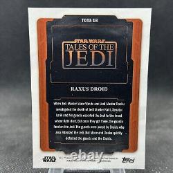 2023 Topps Finest Star Wars Tales of the Jedi Raxus Droid Superfractor 1/1