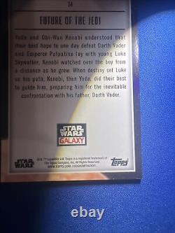 2023 Topps Star Wars Galaxy Chrome Future Of The Jedi 3/5 Luke Skywalker Wow