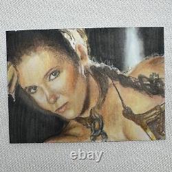 2023 Topps Star Wars Princess Leia Artist Sketch Card Miller Slave Leia