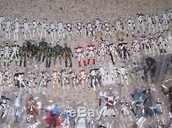 330 Star Wars action figure collection sith jedi ewoks pilots droids trooper lot