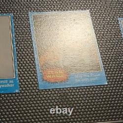 (66) 1977 Star Wars LUKE SKYWALKER Blue Series 1 ROOKIE CARD LOT Topps w sticker