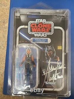 Ahsoka Tano Star Wars Vintage Collection VC202 Autographed By ASHLEY ECKSTEIN