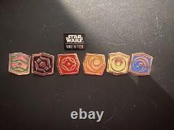 COMPLETE FFG Star Wars Unlimited Promo Aspect Pin Set + Bonus Pin