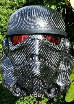 Carbon fiber stormtrooper helmet. PLEASE READ DESCRIPTION BEFORE PURCHASING