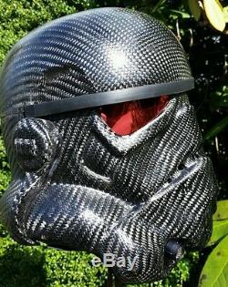 Carbon fiber stormtrooper helmet. PLEASE READ DESCRIPTION BEFORE PURCHASING