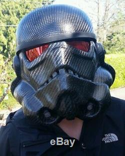 Carbon fiber stormtrooper helmet. PLEASE READ DESCRIPTION BEFORE PURCHASING