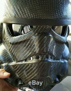 Carbon fiber stormtrooper helmet. PLEASE READ DESCRIPTION BEFORE PURCHASING