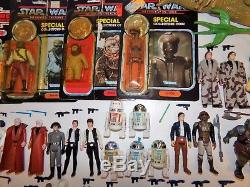 Complete Vintage Star Wars action figure collection 119, all original weapons
