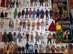 Complete Vintage Star Wars action figure collection 119, all original weapons