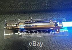 Custom Neopixel Luke Graflex FX Removable Blade Lightsaber Gold Crystal Reveal