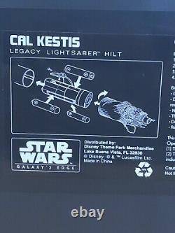 Disney Parks Star Wars Galaxy's Edge Cal Kestis Legacy Lightsaber Hilt Brand New