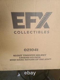 EFX Collectibles return of the jedi Scout Trooper Helmet legend ed Star Wars New
