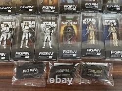 FiGPiN Star Wars Pins and Logos lot Unlocked
