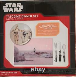 Four Complete Star Wars 5 piece dinner sets. New Never Opened