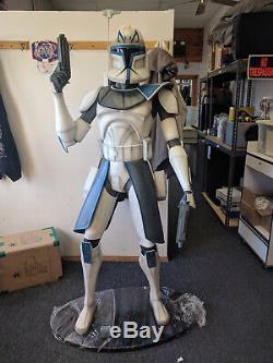 Gentle Giant Star Wars Clone Wars Captain Rex Life Size Monument Free Delivery