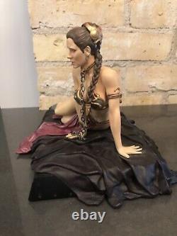 Gentle Giant Star Wars Princess Leia as Jabba's Slave Statue Carrie Fisher Rare