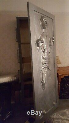 HAN SOLO IN CARBONITE FULL SIZE PROP HINGED FRONT DOOR + bace STAR WARS 11