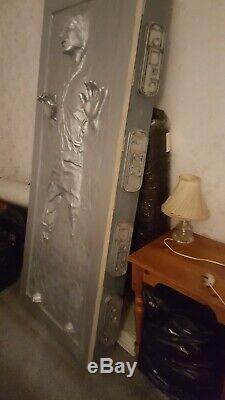 HAN SOLO IN CARBONITE FULL SIZE PROP HINGED FRONT DOOR + bace STAR WARS 11