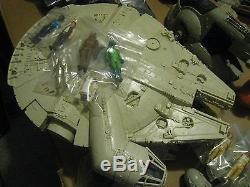 HUGE COLLECTION VINTAGE KENNER STAR WARS Luke AT-AT Fett Yoda Solo R2 Jawa Endor